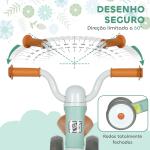 Bicicleta sem Pedais para Crianças dos 12 aos 36 Meses Bicicleta de Equilíbrio com Guiadores com Rotação Limitada a 60° 69x40x49 cm Verde