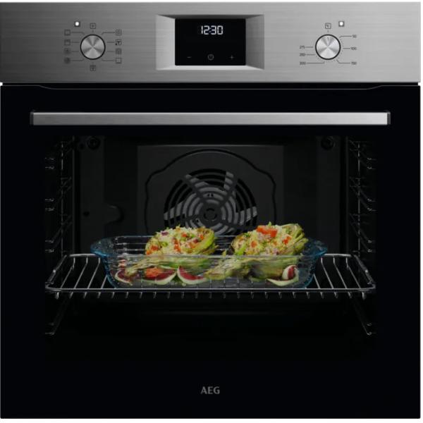 Forno Multifunções de Encastre Série 5000 SurroundCook OU5AB21FSM 72L 3490W (Preto/Inox) - AEG