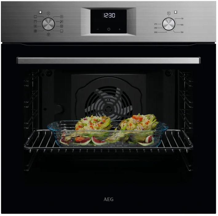 Forno Multifunções de Encastre Série 5000 SurroundCook OU5AB21FSM 72L 3490W (Preto/Inox) - AEG