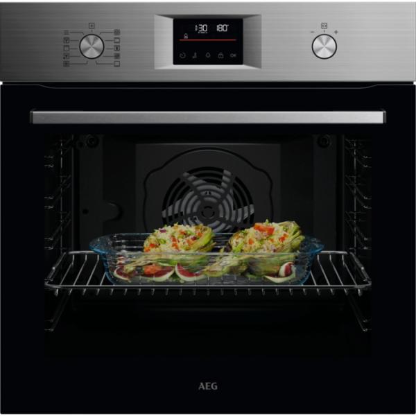 Forno de Encastre Multifunções Series 5000 OU5PB40SM 72L 2990W (Preto/Inox) - AEG