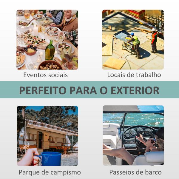 Lavatório Portátil para Campismo com Depósito de Água de 17L Dispensador de Sabão e 2 Rodas 51x33,5x103 cm Cinza Claro