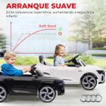 Carro Elétrico para Crianças Carro Audi Q8 Etron Sportback Infantil 12V Faróis Buzina e Música 98x49,5x43 cm Branco