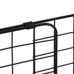 Grade de Segurança de Carro para Cães Extensível Universal Grade de Segurança para Cães com Largura Ajustável 91 - 152x30cm Preto