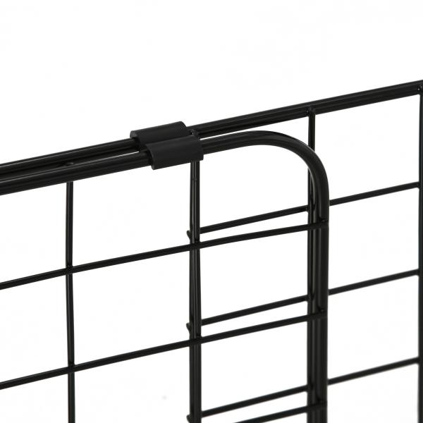 Grade de Segurança de Carro para Cães Extensível Universal Grade de Segurança para Cães com Largura Ajustável 91 - 152x30cm Preto