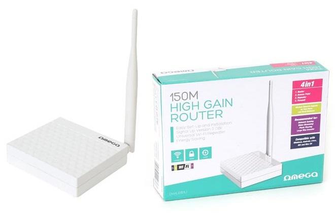 Router / Access Point / Repetidor / Firewall Wireless N 150Mbps - OMEGA