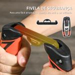 Extensor de Peito com Resistência Ajustável 10 - 200 kg para Treino em Casa 43x16x5 cm Preto