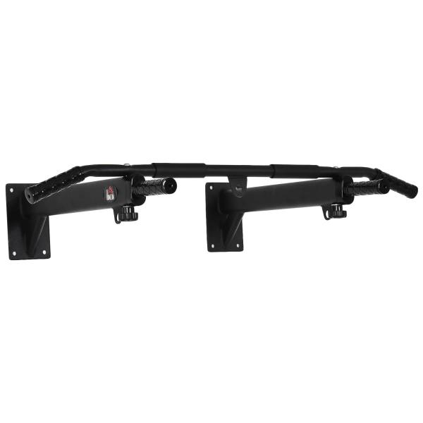 Barra de Elevações para Parede Treinamento Muscular Pull Up para Casa Carga Máxima 150kg 93,5x65x17 cm Preto