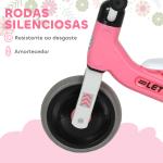 Bicicleta sem Pedais para Crianças dos 12 aos 36 Meses Bicicleta de Equilíbrio com Guiadores com Rotação Limitada a 60° 69x40x49 cm Rosa