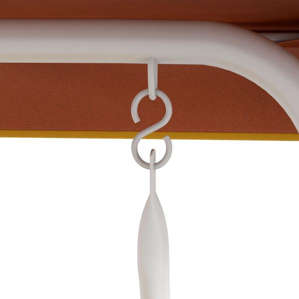 Balanço de Jardim Exterior Balanço de Jardim Infantil de 2 Lugares com Padrão de Leão Carga 60 kg 110x70x110 cm Amarelo