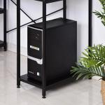 Mesa para Computador com Prateleiras Pés Ajustáveis ​​Moldura de Metal 140x60x93 cm