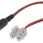 Ficha DC Femea (Ø 2,1 / 5,5 mm) com Ligador (20cm)