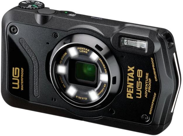 Máquina Fotográfica Compacta USB - C WG - 8 (Preto) - PENTAX