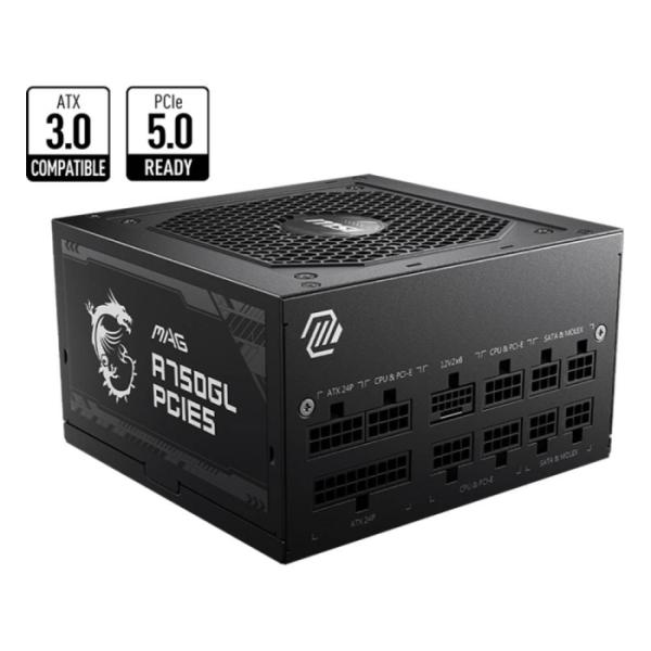 Fonte de Alimentação MSI Mag A750GL PCIE5 II 750W 80+ Gold