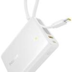 PowerBank Picogo c/ Ecrã Digital10000mAh 45W c/ Cabo USB - C (Branco) - BASEUS