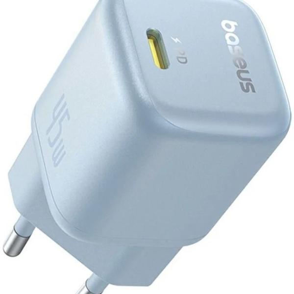 Carregador PicoGo GaN Fast Charger Ultra - Mini USB - C 45W (Azul) - BASEUS