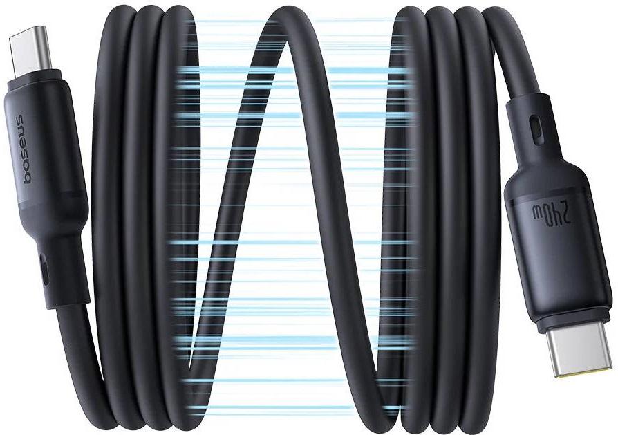 Cabo Magnético PicoGo USB - C Macho - USB - C Macho PD 240W Preto (1m) - BASEUS