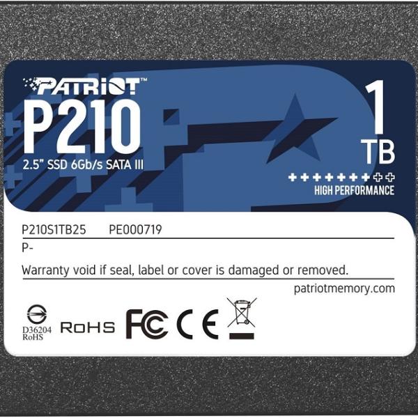 Disco SSD 2.5 P210 1TB Serial ATA III - PATRIOT MEMORY