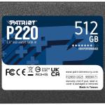 Disco SSD P220 2,5 512GB Serial ATA III - PATRIOT MEMORY