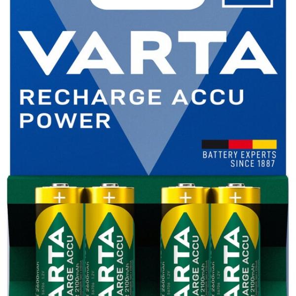 Blister 4x Pilhas Recarregáveis AA (Mignon) 2100mAh - VARTA