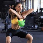 Kettlebell de 12 kg de Ferro Fundido Peso Russo com Revestimento de Neoprene para Treinamento de Força 18x11x20cm Verde