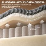 Sofá de 3 Lugares Revestido em Veludo Almofadas Espessas com Molas Assento Largo 2 Almofadas 188x80x86 cm Cinzento Escuro