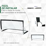 Balizas de Futebol Dobráveis para Crianças e Adultos com Saco de Transporte para Exterior Treino 183x90x90 cm Preto