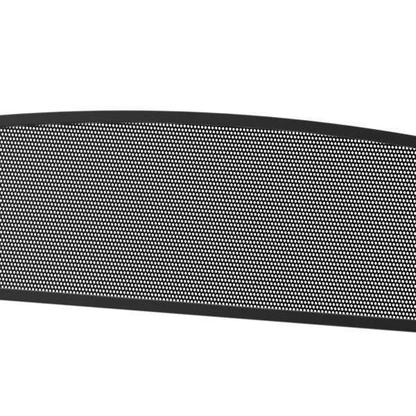 Banco de Jardim de 2 Lugares Banco de Exterior com Encosto de Malha de Aço para Pátio Varanda 127x60x87 cm Preto