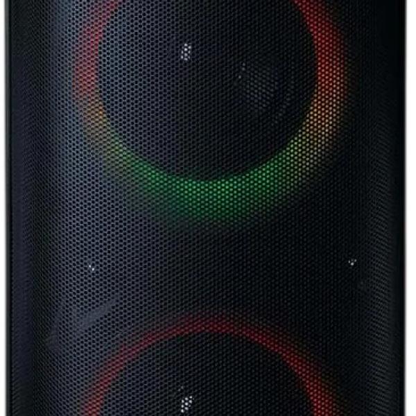 Coluna Portátil Bluetooth PA - 210BK 100W c/ Luz LED (Preto) - LENCO