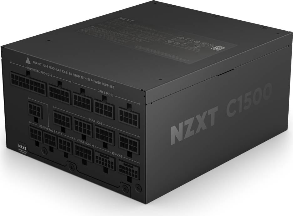 Fonte de Alimentação ATX C1500 Platinum ATX 3.1 1500W 80 Plus Platinum Full Modular (Preta) - NZXT