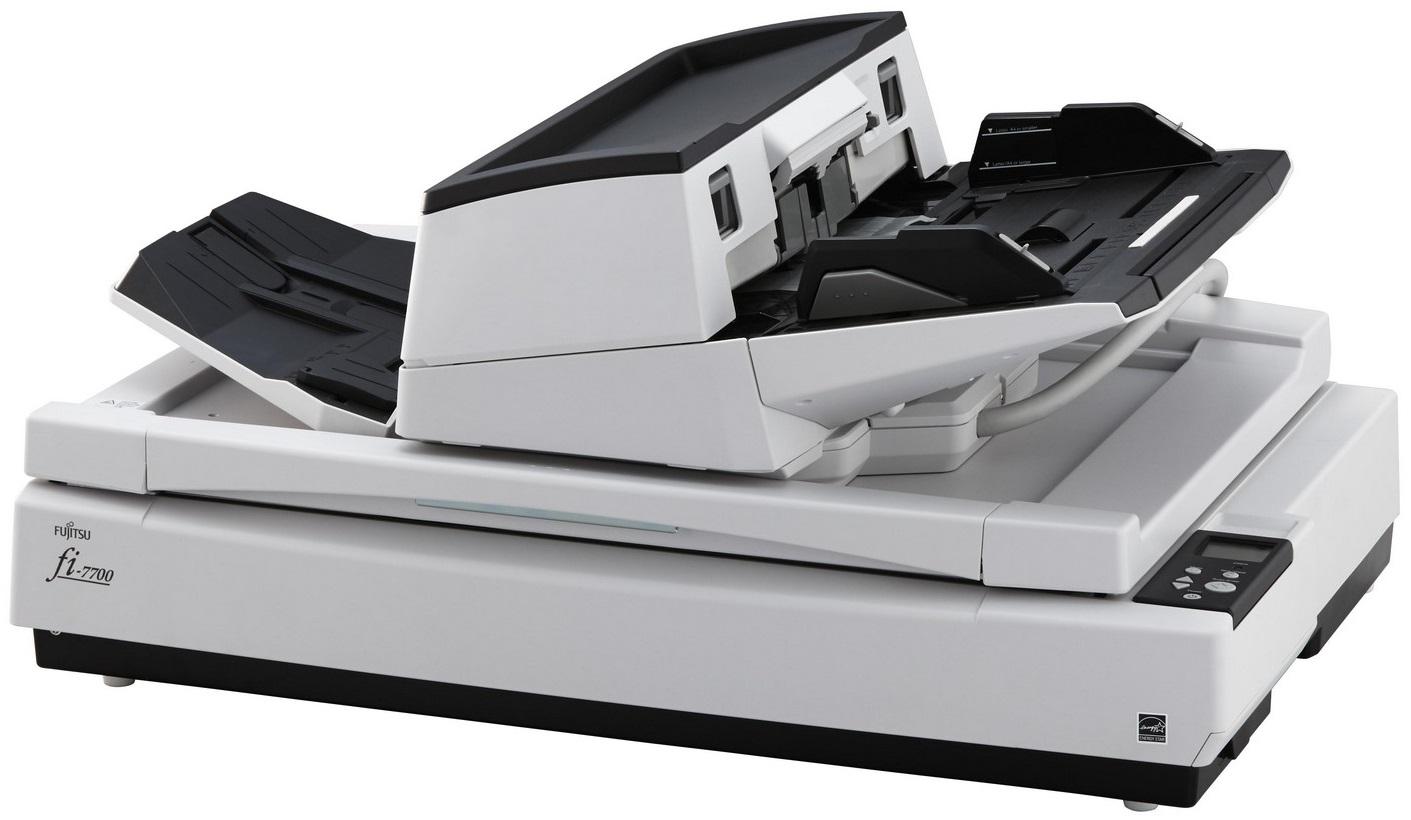 Scanner fi - 7700S 600x600 DPI Flatbed & ADF A3 Preto/Branco - FUJITSU
