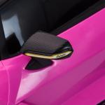 Carro Elétrico Lamborghini SIAN 12V para Crianças de 3 - 8 anos com Controle Remoto Abertura da Porta Música MP3 USB e Faróis 108x62x40cm Rosa