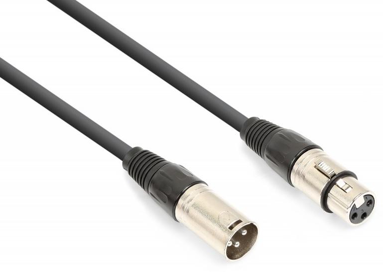 Cabo DMX Canon Macho 3P - Canon Fêmea 3P (1,5 mts) - VONYX