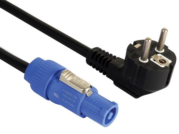 Cabo Alimentação POWERCON - Schuck Macho (5 mts) - POWER DYNAMICS CONNEX CX12 - 5