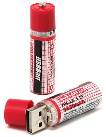 Pack 2 Pilhas Recarregáveis AA 1450mAh por USB