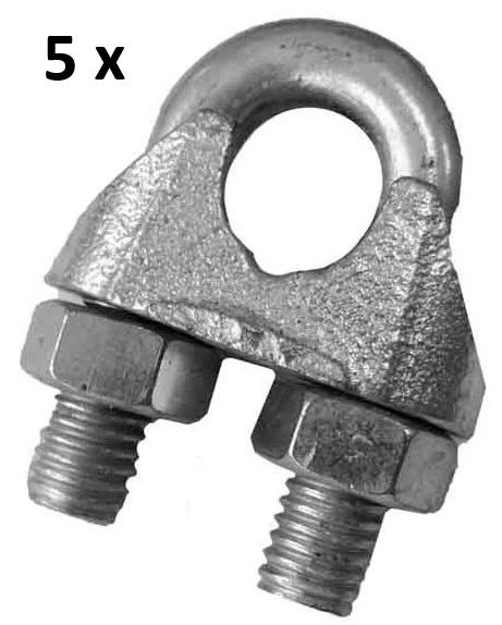 Pack 5x Cerra Cabos 1/4 6mm