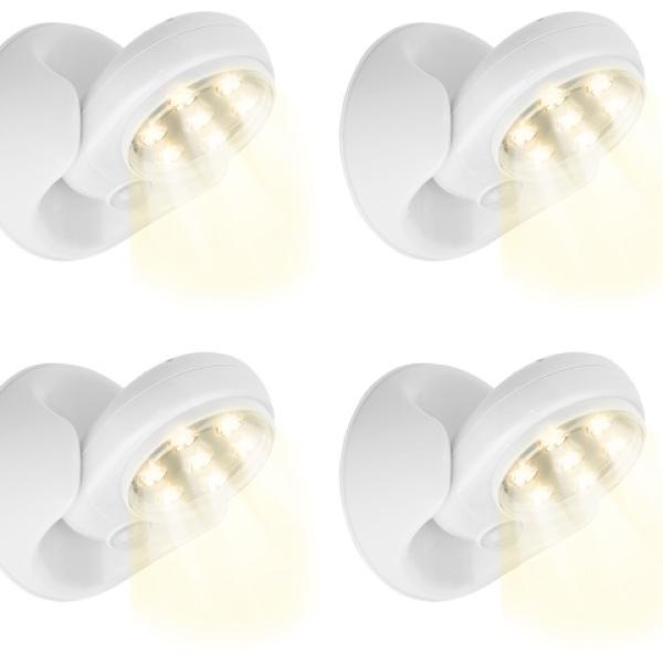 Pack 4 Projectores LED 360º c/ Sensor Movimento