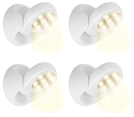 Pack 4 Projectores LED 360º c/ Sensor Movimento