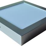 Painel de LED Superficie Quadrado (22 x 22cm) 18W 4000K 1700Lm - Aço Escovado