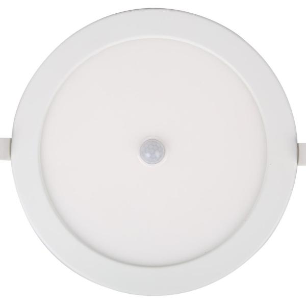 Painel de LED Redondo Ø22,5cm 18W Branco F. 6000K 1440Lm c/ Sensor Movimento