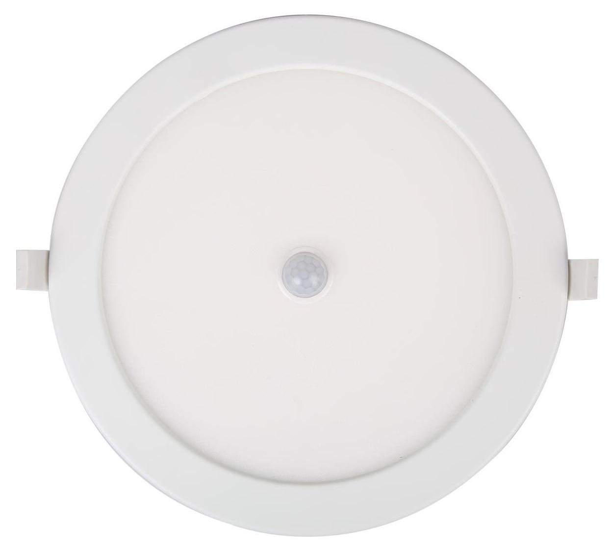 Painel de LED Redondo Ø22,5cm 18W Branco F. 6000K 1440Lm c/ Sensor Movimento