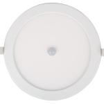 Painel de LED Redondo Ø22,5cm 18W Branco F. 6000K 1440Lm c/ Sensor Movimento