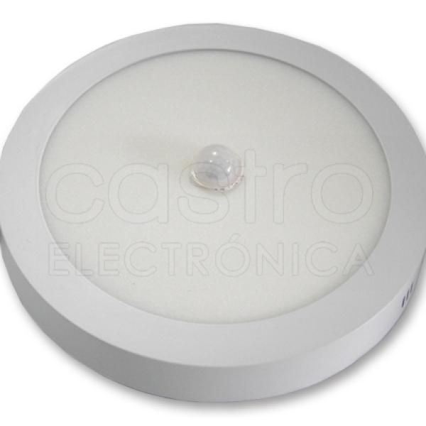 Painel de LED Redondo Superficie (Ø 21,5cm) 18W Branco F. 6000K 1620Lm c/ Sensor Movimento