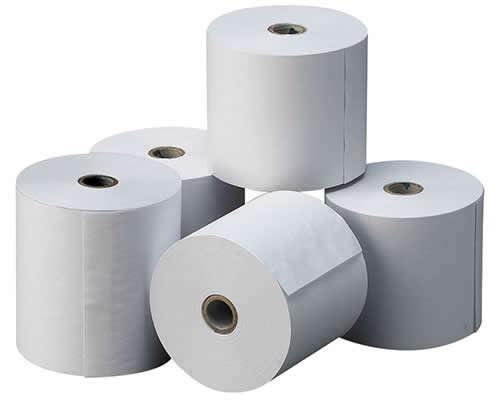 Rolo de Papel 76 x 70 x 11 mm (Branco)