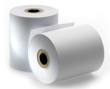 Rolo de Papel Autocopiativo 74x65mm Branco