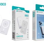 Power Bank Magnético NOVOTECK PB-020 5000mAh – Carregamento Rápido 20W e Wireless 15W, Compatível com MagSafe