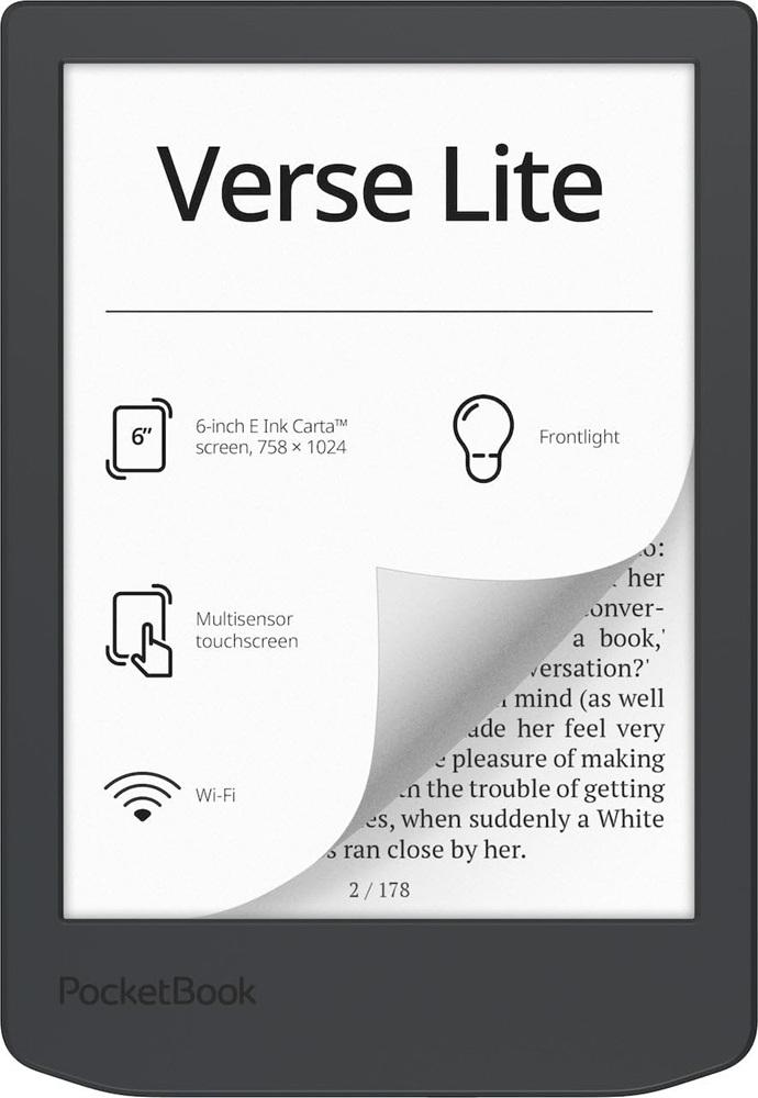 E - Book Verse Lite 6 8GB (Cinza) - POCKETBOOK