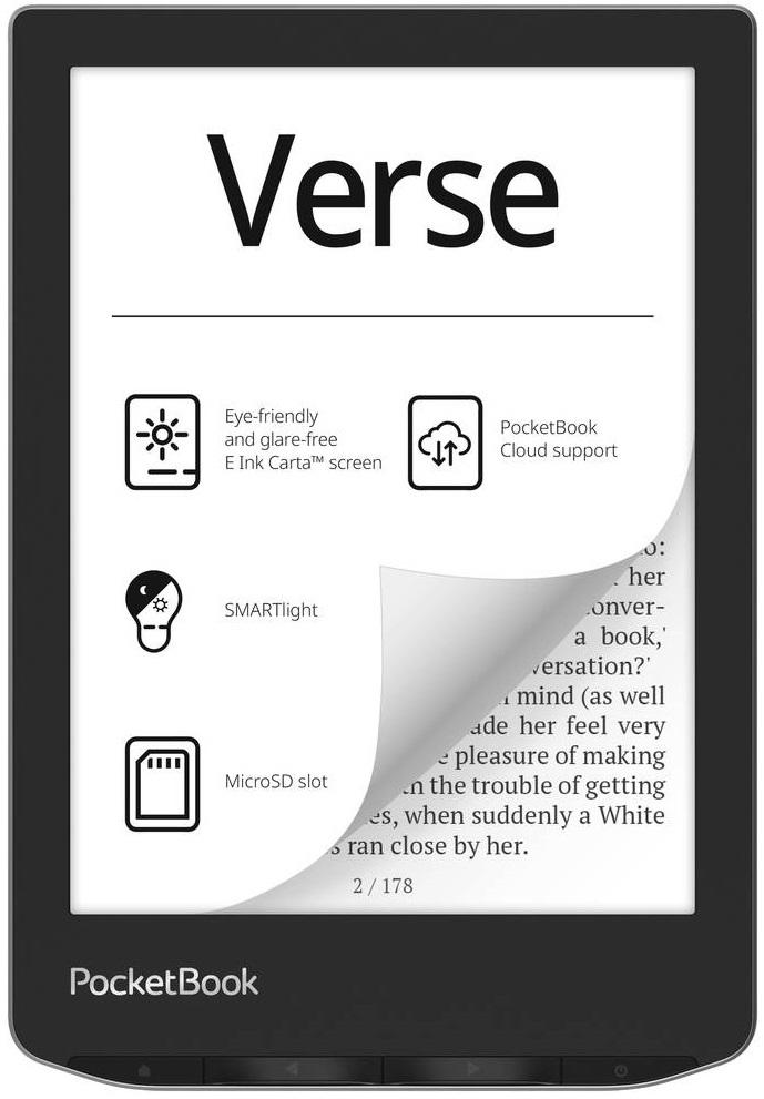 E - Book Verse 8GB Wi - Fi (Cinzento) - POCKETBOOK