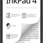 E - Book 7.8 InkPad 4 32GB (Prateado) - POCKETBOOK