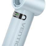 Ventoinha Portátil PBE Recarregável USB - C c/ Ecrã LED (Azul) - VENTION