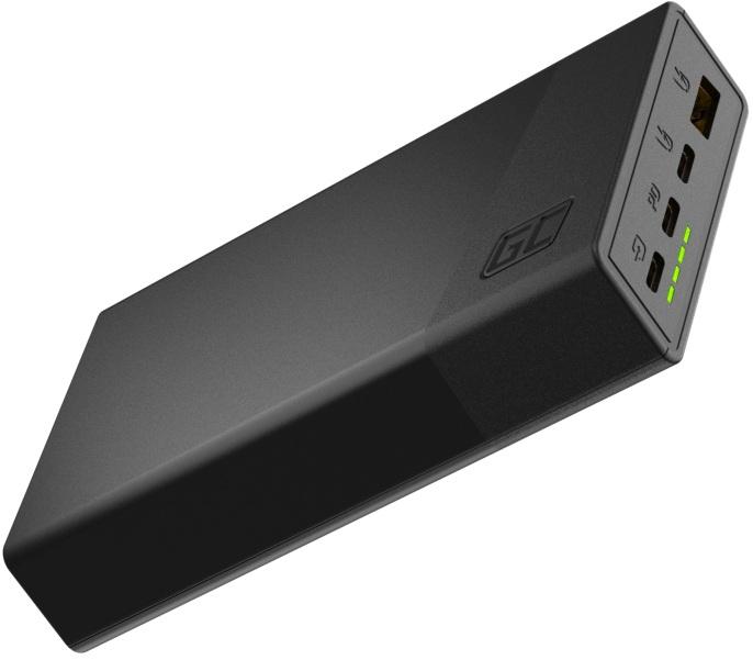 PowerBank 20000mAh USB - C PD 22.5W (3x USB - C + USB - A) c/ Fast Charging (Preto) - GREEN CELL